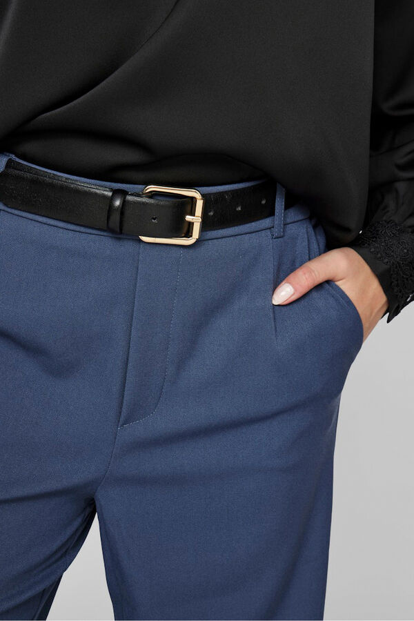 Vila Wide tailored trousers Blue