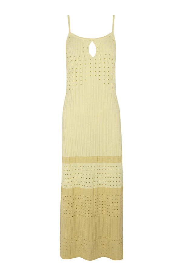Slowlove Vestido punto degradado Amarelo