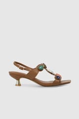 Lodi Sand&aacute;lias efeito pele Castanho