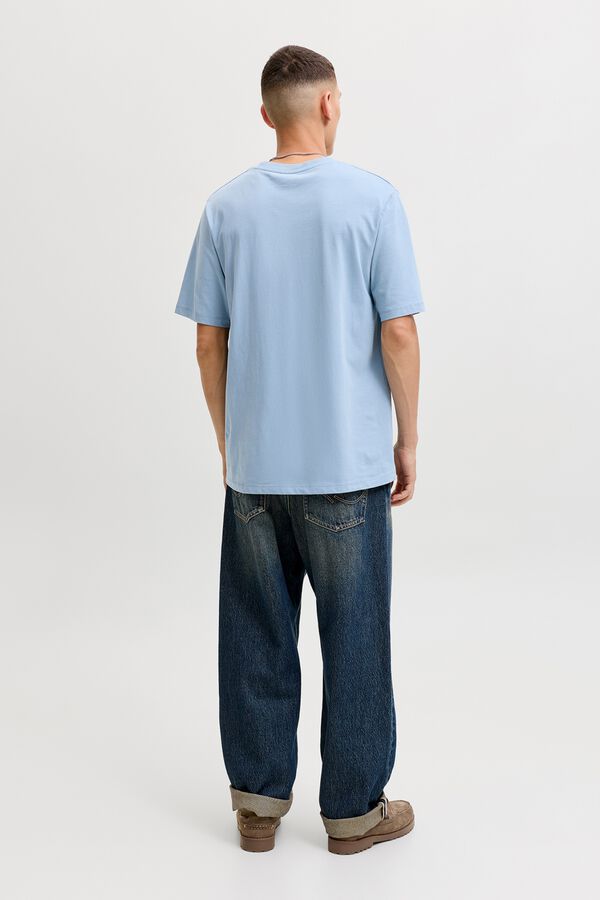 Jack & Jones Print regular fit T-shirt Blue