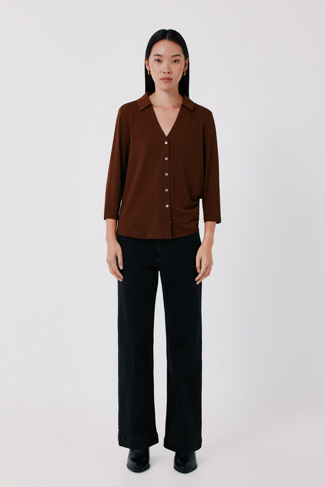 Cortefiel Stretch shirt with buttons