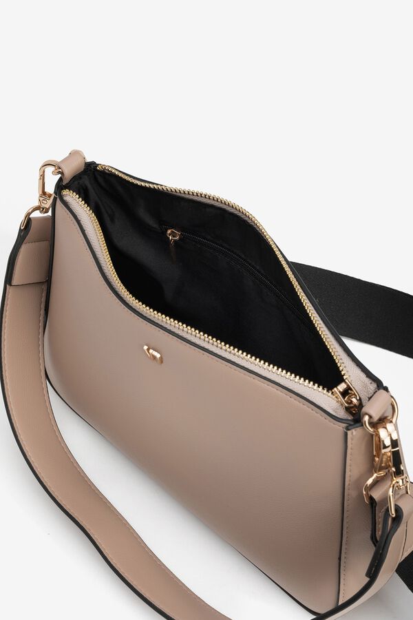 Vilanova Mala tiracolo com efeito de pele Tostado