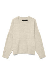 Vero Moda Camisola básico de malha Cinzento