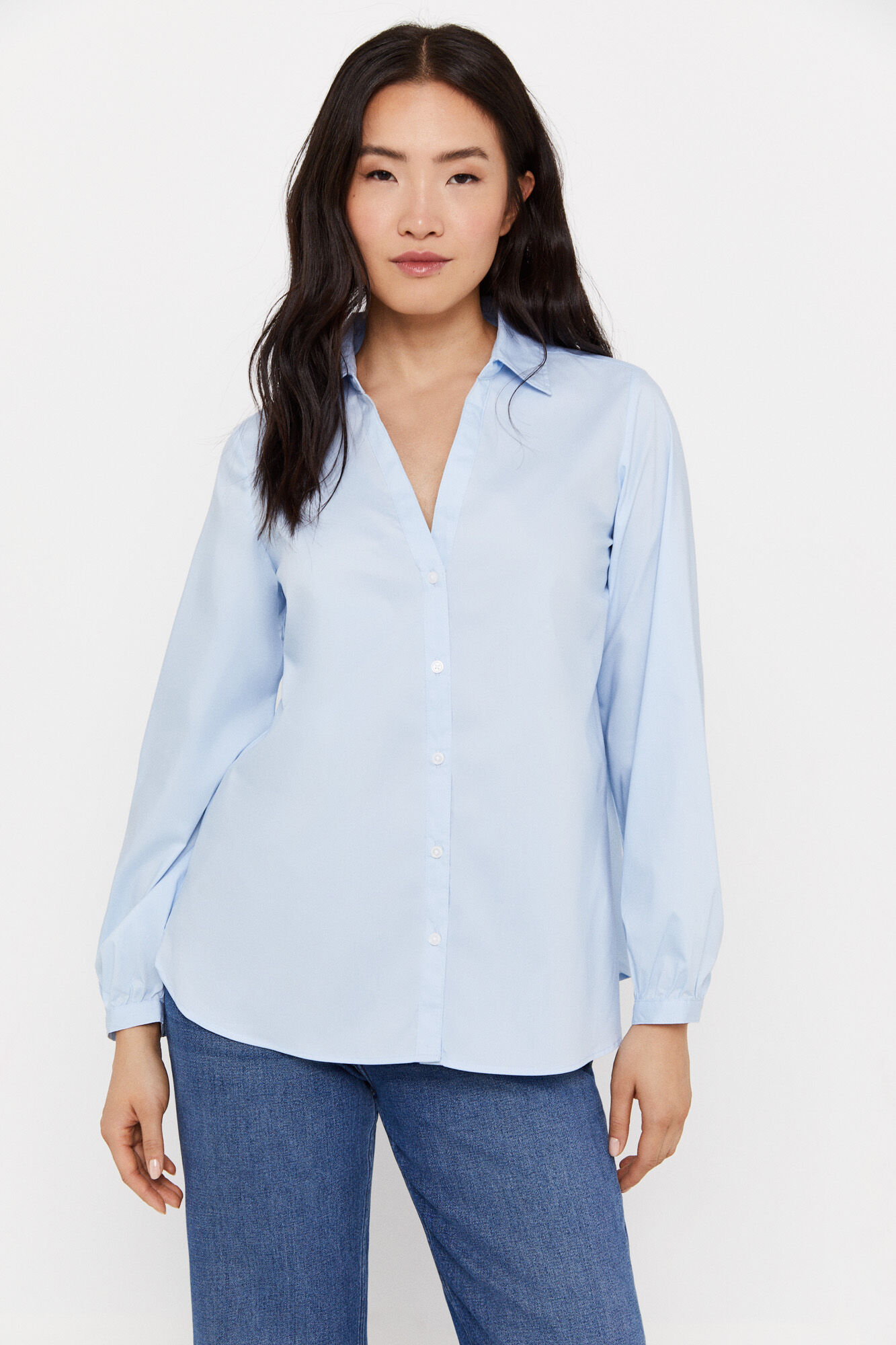 Camisa popel n Blusas de mujer Cortefiel