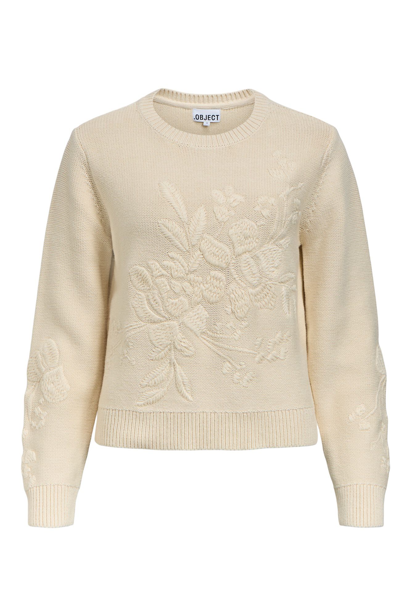 Object Jersey punto bordado flores