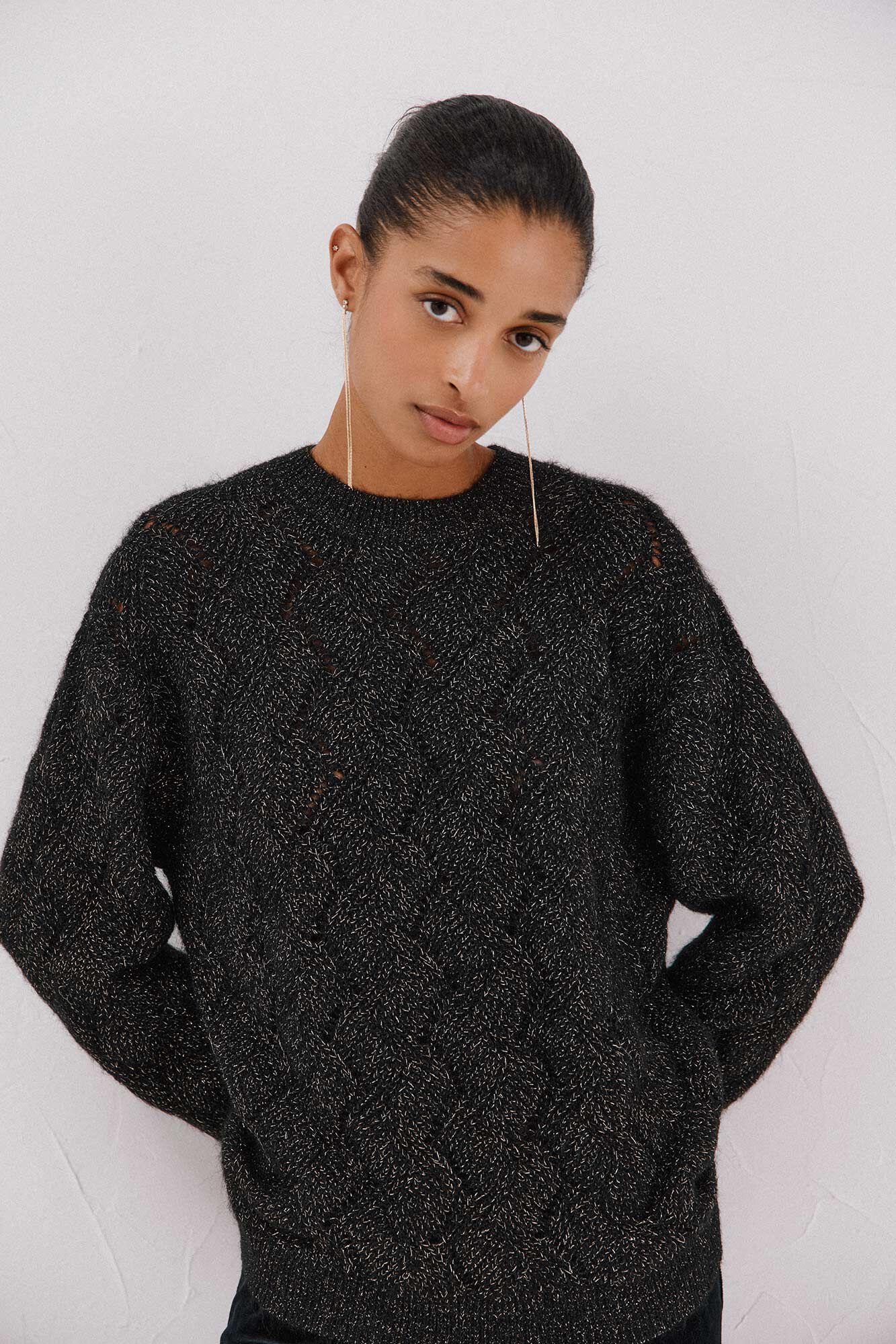 Cortefiel Jersey delantero lentejuelas.