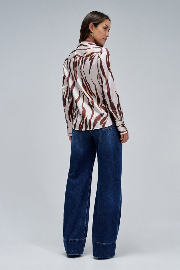 Salsa Jeans Camisa regular Castanho