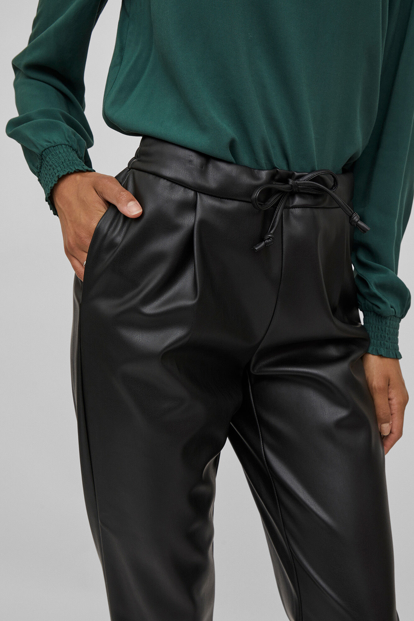 Pantalones simil piel mujer deals