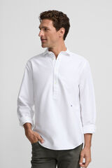 Silbon Camisa esportiva Oxford Branco