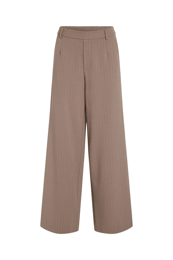 Cortefiel High waist trousers Brown