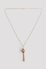 Cortefiel Collar met&aacute;lico esfera Dorado