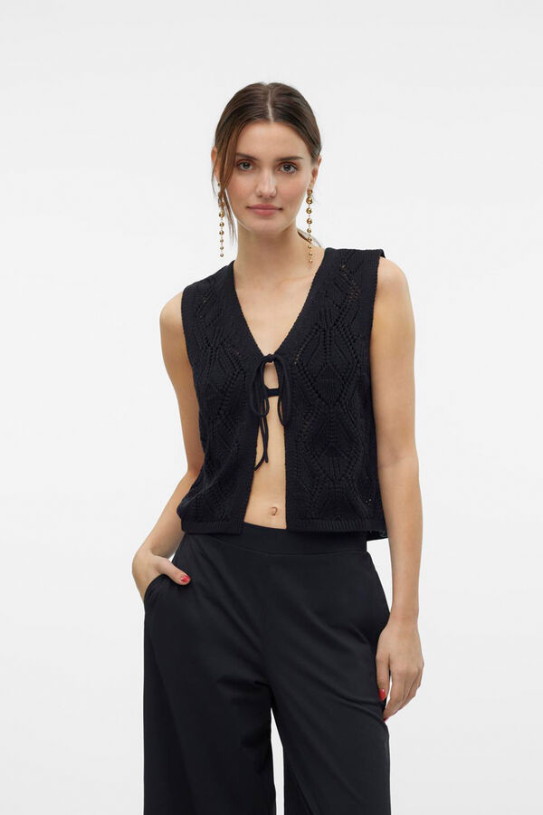 Vero Moda Chaleco de punto Negro