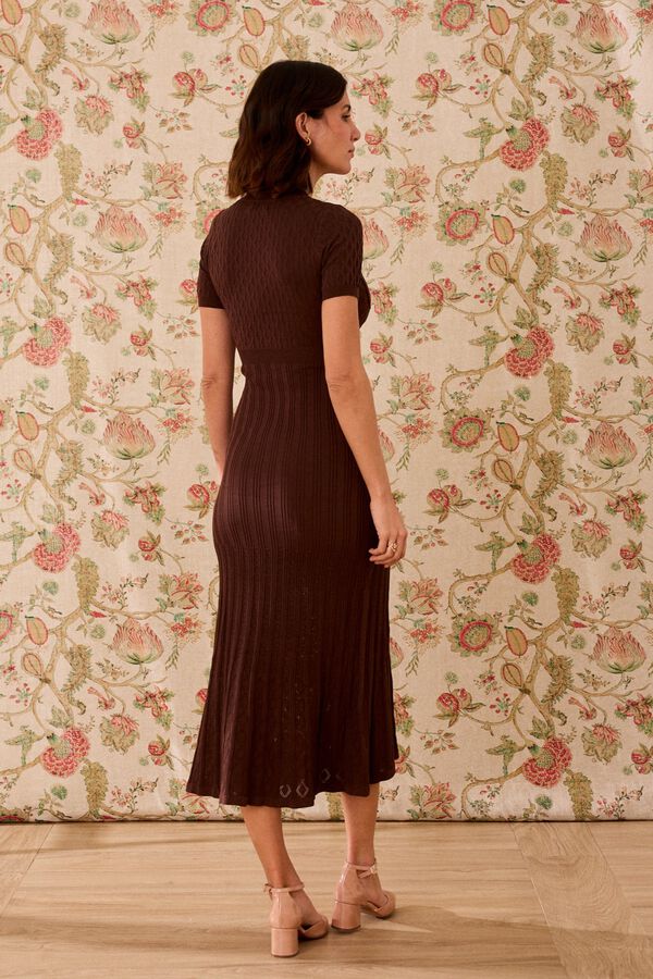 Pol&iacute;n Et Moi Vestido de malha Romina Castanho