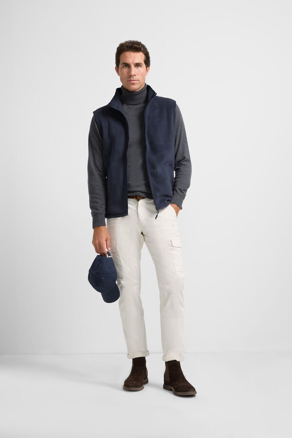 Silbon Chaleco polar Azul marino