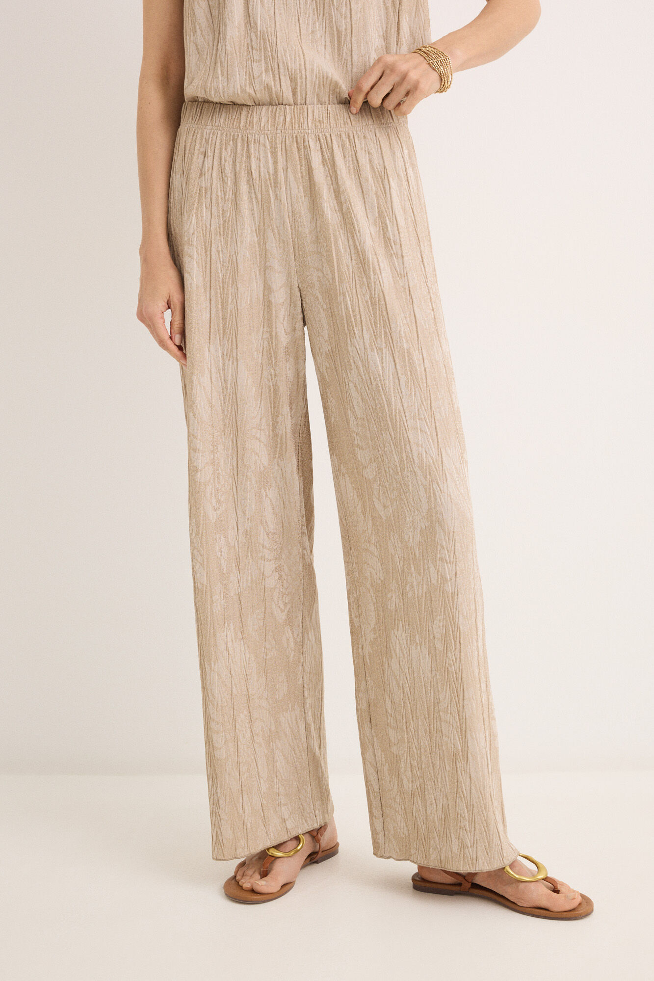 Cortefiel Jacquard knit trousers