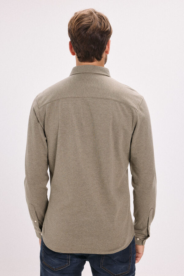 Jack & Jones Camisa de manga comprida Castanho
