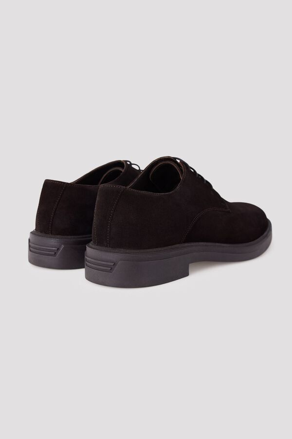 Cortefiel Lace-up sport shoes Dark brown