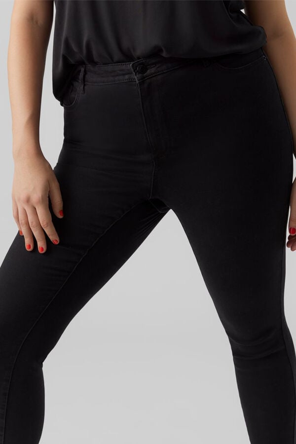 Cortefiel Plus size slim jeans  Black