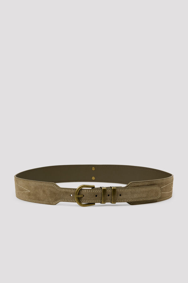 Cortefiel Cowboy belt Beige
