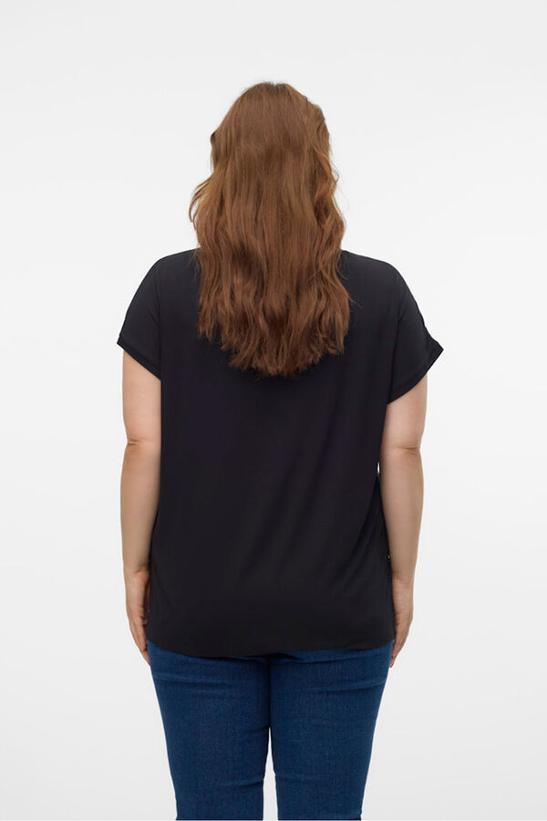 Vero Moda Curve T-shirt de renda plus size Preto