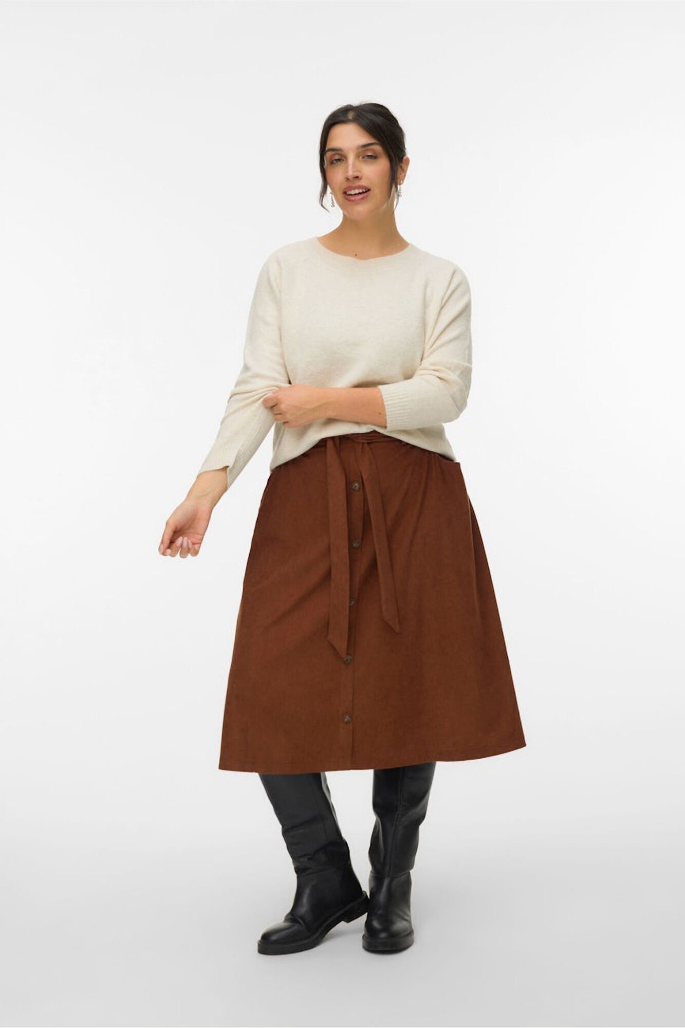 Vero Moda Curve Camisola grande de gola redonda 