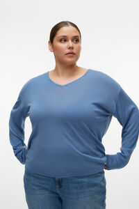 Vero Moda Curve Camisola de manga comprida e gola em bico Curve