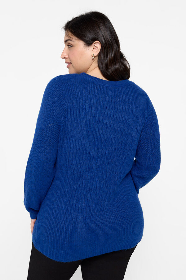 Cortefiel Jersey de punto curvy Azul marino