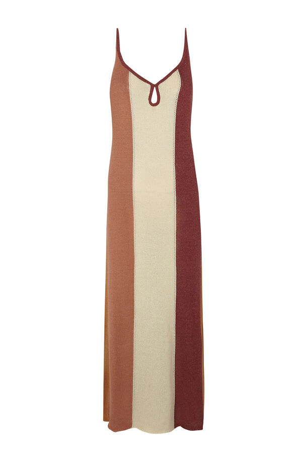 Slowlove Vestido punto multicolor Multicolorido