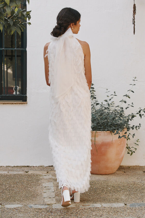Cortefiel Vestido de noiva Dalia Branco