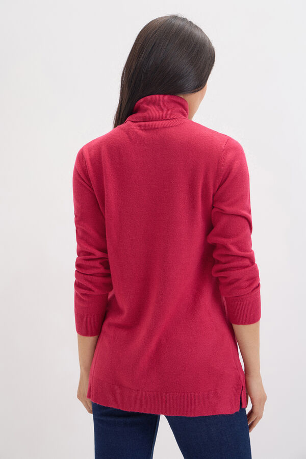 Cortefiel Polo neck jumper Pink