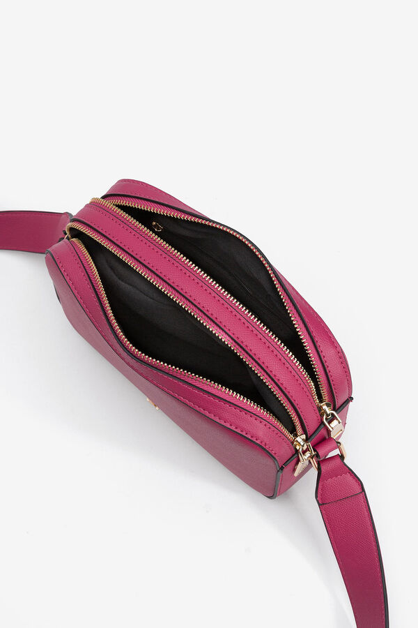 Cortefiel Faux leather crossbody bag Pink