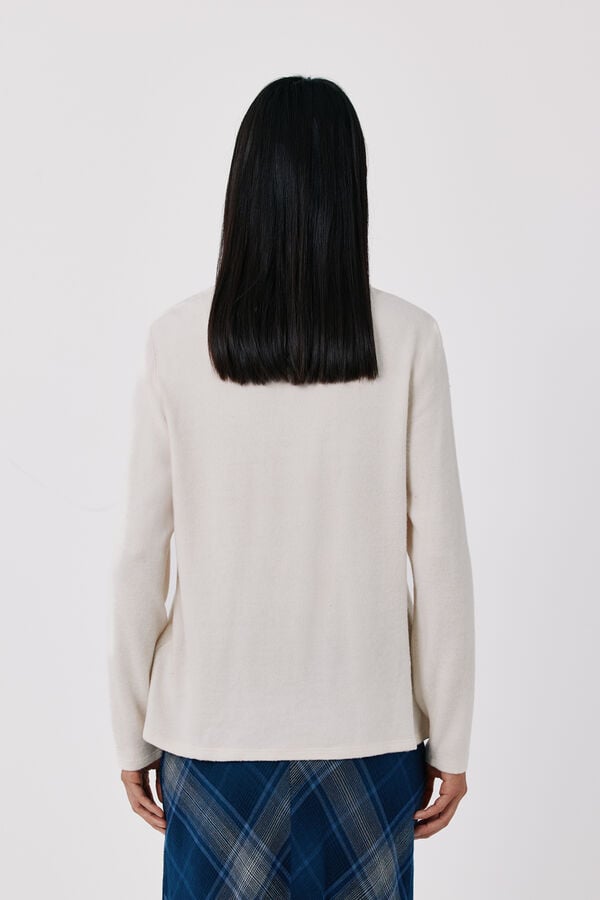 Cortefiel Soft basic T-shirt Ivory