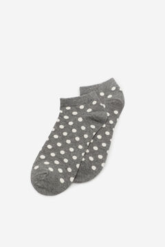 Cortefiel Spotty ankle socks Dark gray