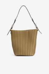 Vilanova Mala de ombro com textura gravada Verde