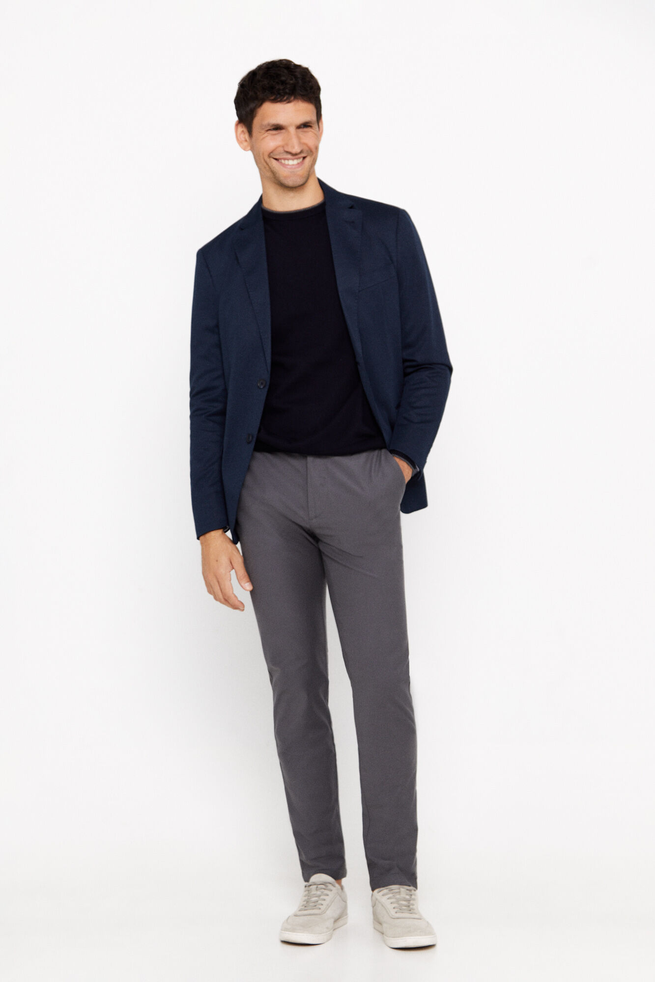 Jersey knit blazer