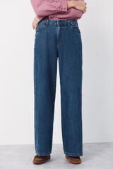 Cortefiel Long palazzo jeans  Blue