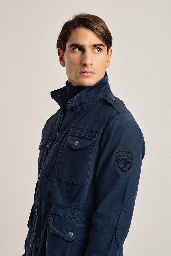Valecuatro Valecuatro navy blue safari jacket Navy