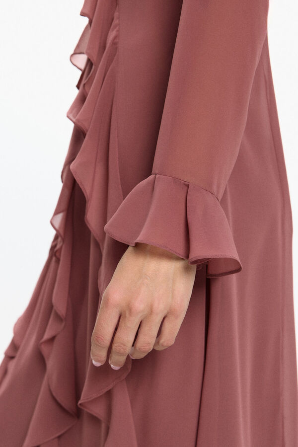 Vero Moda Vestido longo com babados  Subiu