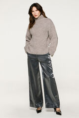 Selected Pantalón efecto metalizado Negro