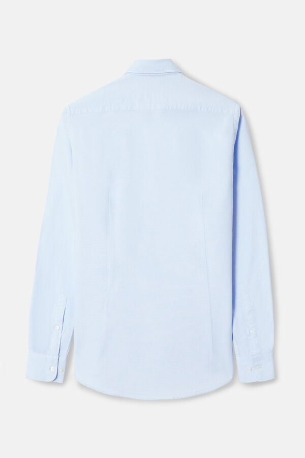 Silbon Oxford cutaway sport shirt Blue