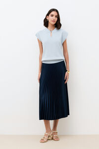 Caroll Falda midi plisada