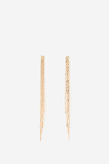 Cortefiel Strass fringe earring Gold