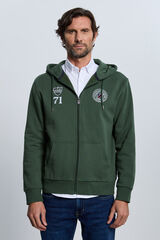 Valecuatro Moletom com sweatshirt e fecho-&eacute;clair verde Verde