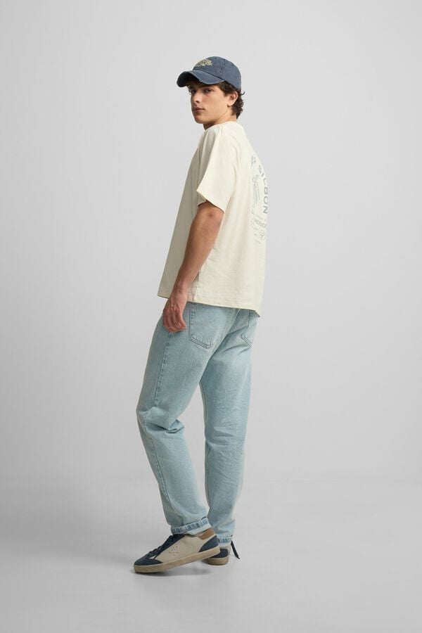 Silbon T-shirt special fit le champs Ecru