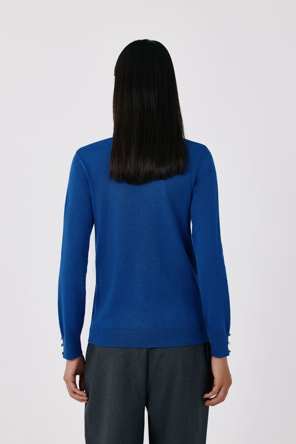 Cortefiel Roll neck jumper Blue