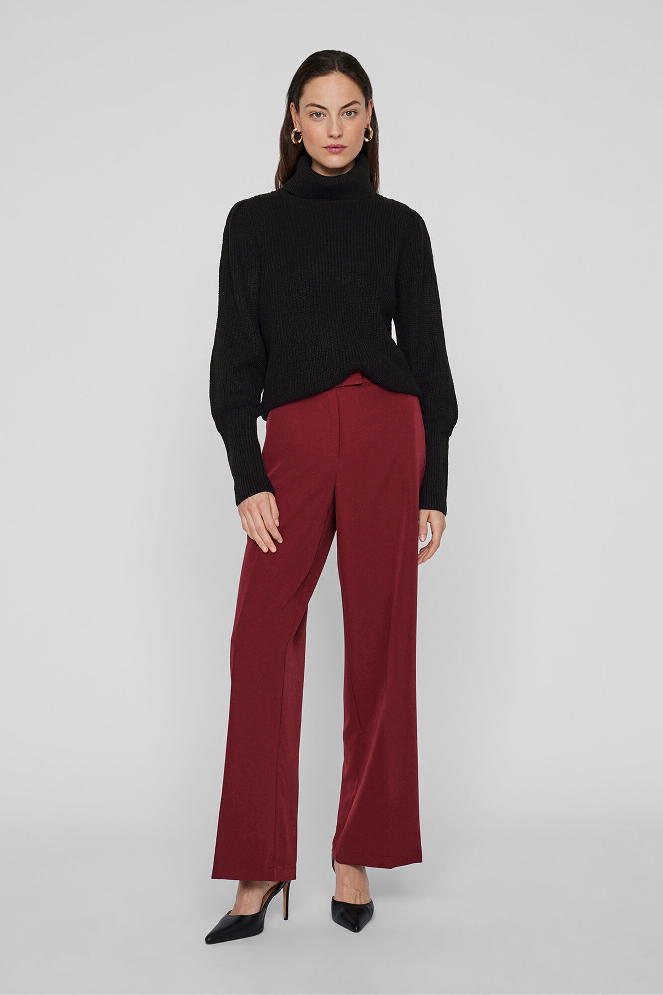 Vila Camisola de gola alta canelado