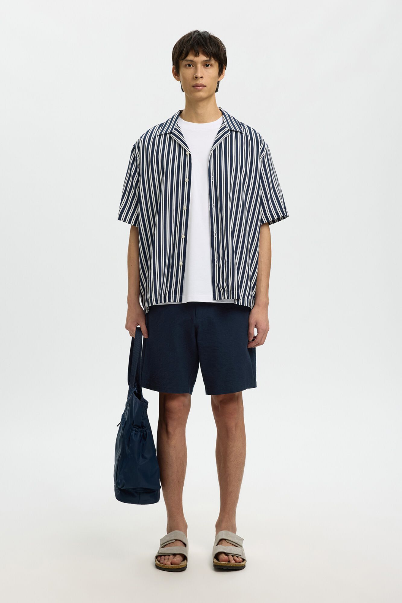 Selected Pantal&oacute;n corto tejido estructura