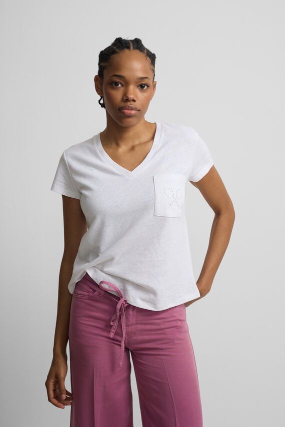 Camiseta woman bolsillo raqueta