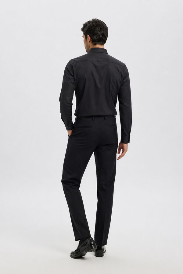 Selected Slim Fit dress shirt Black