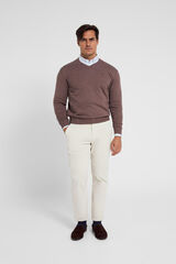 Silbon Jersey classic silbon cuello pico beige Beige